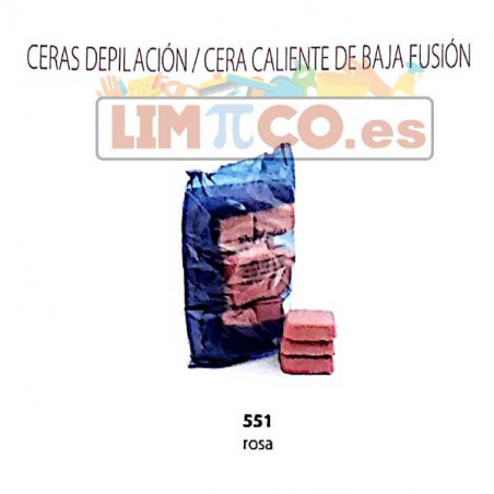 CERA CALIENTE BAJA FUSIÓN ROSA 1KG