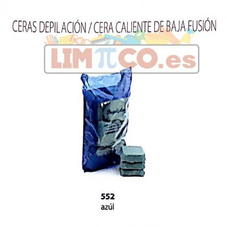 CERA CALIENTE  BAJA FUSIÓN AZUL 1KG