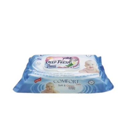 TOALLITA HUMEDA YALTA AZUL 74U 12P