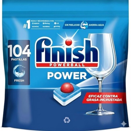 PASTILLAS FINISH LAVAJILLAS 104U POWER 3P