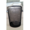 PAPELERA REJILLA METALICA NEGRO 30L